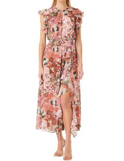 Style 1-1953007358-892 Misa Los Angeles Pink Size 8 Keyhole High Neck Cocktail Dress on Queenly