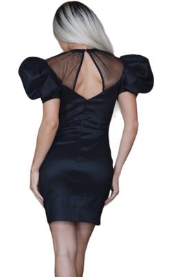 Style 1-2230348210-74 Karlie Black Size 4 Free Shipping Polyester Cocktail Dress on Queenly