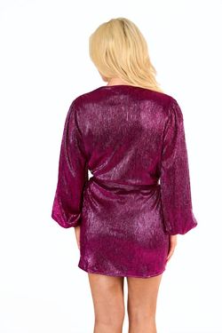 Style 1-2546954304-74 BUDDYLOVE Purple Size 4 Sequined Sorority Cocktail Dress on Queenly