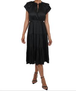 Style 1-2816406146-70 LOVE TOKEN Black Size 0 1-2816406146-70 Cap Sleeve Cocktail Dress on Queenly