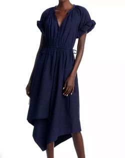 Style 1-2981534414-649 A.L.C. Blue Size 2 Tall Height Free Shipping Navy Cocktail Dress on Queenly