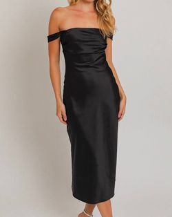 Style 1-3371324851-892 LE LIS Black Size 8 Satin Cocktail Dress on Queenly