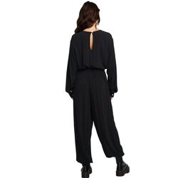 Style 1-3747064630-70 Chaser Black Size 0 Floor Length Free Shipping Long Sleeve Jumpsuit Dress on Queenly