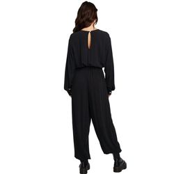 Style 1-3747064630-74 Chaser Black Size 4 Long Sleeve 1-3747064630-74 Jumpsuit Dress on Queenly