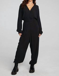 Style 1-3747064630-74 Chaser Black Size 4 1-3747064630-74 Jumpsuit Dress on Queenly