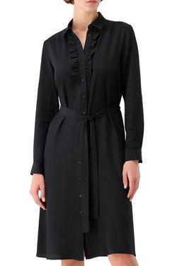 Style 1-4190140766-1901 NILI LOTAN Black Size 6 Silk High Neck Tall Height Cocktail Dress on Queenly