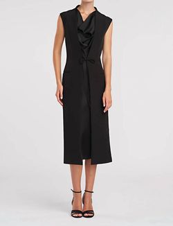 Style 1-432203925-425 HALSTON HERITAGE Black Size 8 Straight 1-432203925-425 Cocktail Dress on Queenly