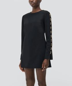 Style 1-63365062-649 JONATHAN SIMKHAI Black Size 2 Free Shipping Long Sleeve Mini Cocktail Dress on Queenly