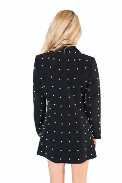 Style 1-655500155-70 BUDDYLOVE Black Size 0 1-655500155-70 Polyester Blazer Cocktail Dress on Queenly