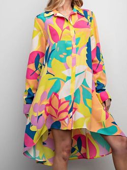 Style 1-722113997-149 Easel Yellow Size 12 Print Cocktail Dress on Queenly