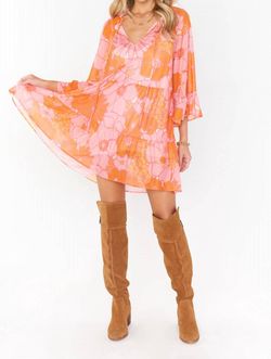 Style 1-1123163823-149 Show Me Your Mumu Orange Size 12 Sleeves Ruffles Mini Cocktail Dress on Queenly