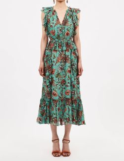 Style 1-129050891-649 Ulla Johnson Green Size 2 Polyester 1-129050891-649 Cocktail Dress on Queenly