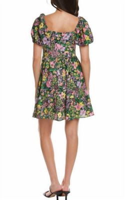 Style 1-1389599350-1498 Donna Morgan Green Size 4 Free Shipping Sorority Rush Print Mini Cocktail Dress on Queenly