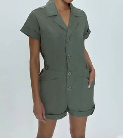 Style 1-161952208-74 PISTOLA Green Size 4 Spandex Pockets 1-161952208-74 Jumpsuit Dress on Queenly