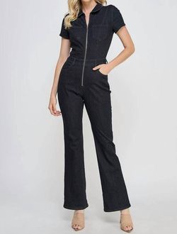 Style 1-1625157975-74 The Vintage Shop Black Size 4 High Neck Polyester Spandex Jumpsuit Dress on Queenly