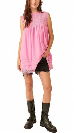 Style 1-2659853125-70 Free People Pink Size 0 Mini Embroidery Cocktail Dress on Queenly