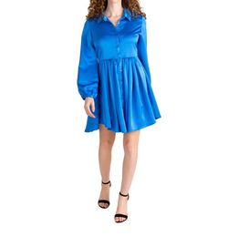 Style 1-272626235-149 S'edge Blue Size 12 Straight Long Sleeve Cocktail Dress on Queenly