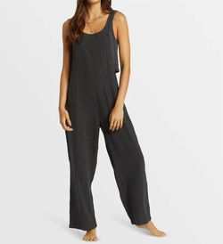 Style 1-3126657025-74 Billabong Black Size 4 Straight Pockets 1-3126657025-74 Jumpsuit Dress on Queenly