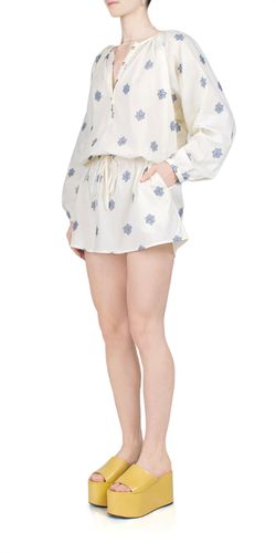 Style 1-317745653-149 CIAO LUCIA Nude Size 12 Long Sleeve Mini Cocktail Dress on Queenly