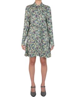 Style 1-371041922-1498 Derek Lam Collective Green Size 4 Sorority Rush Print Mini High Neck Cocktail Dress on Queenly