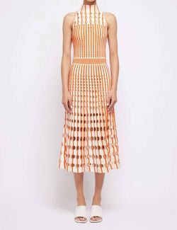 Style 1-3728028371-70 JONATHAN SIMKHAI Orange Size 0 Mini Polyester A-line Cocktail Dress on Queenly