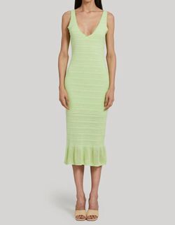 Style 1-4112641685-892 Amanda Uprichard Green Size 8 Straight V Neck Cocktail Dress on Queenly