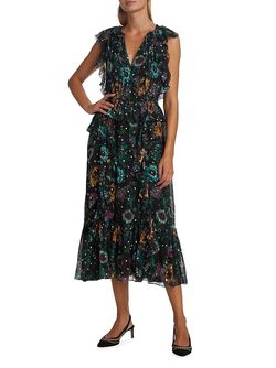 Style 1-809343459-1498 Ulla Johnson Black Size 4 Shiny Polyester Cocktail Dress on Queenly