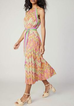 Style 1-1006003334-149 current air Orange Size 12 Print Halter Cocktail Dress on Queenly