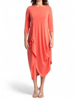 Style 1-1215665638-238 Sympli Orange Size 12 Tall Height Polyester Spandex Sleeves Cocktail Dress on Queenly