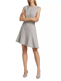 Style 1-1707232366-425 Derek Lam 10 Crosby Gray Size 8 Polyester Cocktail Dress on Queenly