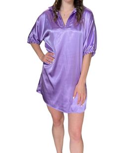 Style 1-1757767438-74 ADRIENNE Purple Size 4 Mini 1-1757767438-74 Casual High Neck Cocktail Dress on Queenly