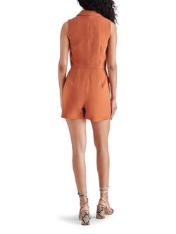 Style 1-2133672554-149 STEVE MADDEN Brown Size 12 Pockets Polyester Plus Size Jumpsuit Dress on Queenly