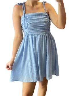 Style 1-2171288121-149 LE LIS Blue Size 12 Mini Sorority Custom Plus Size Cocktail Dress on Queenly