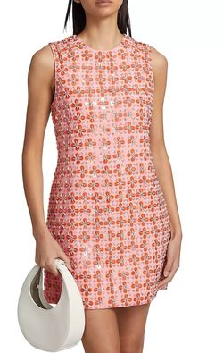 Style 1-2322995830-425 TANYA TAYLOR Pink Size 8 Polyester A-line Cocktail Dress on Queenly