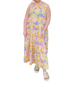 Style 1-2481844976-1691 MICHELLE MCDOWELL Yellow Size 16 Military Plus Size Straight Dress on Queenly