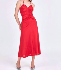 Style 1-262152504-149 endless rose Red Size 12 Military Polyester Tall Height 1-262152504-149 Spandex Straight Dress on Queenly