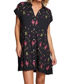 Style 1-3142407012-149 Chaser Black Size 12 Floral Sorority Sleeves Sorority Rush Cocktail Dress on Queenly