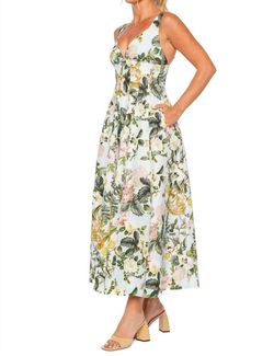 Style 1-3502533605-5 Cara Cara Green Size 0 Silk Floor Length Floral Straight Dress on Queenly