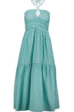 Style 1-3681190533-892 bishop + young Blue Size 8 Halter Straight Dress on Queenly