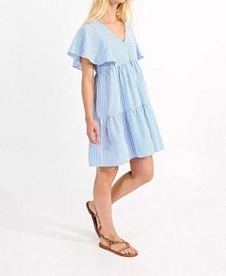 Style 1-3786989045-74 MOLLY BRACKEN Blue Size 4 Polyester Flare Cocktail Dress on Queenly