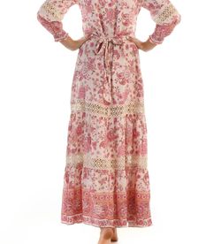 Style 1-3945173383-14 Walker & Wade Pink Size 0 High Neck Belt Floral Walker And Wade Straight Dress on Queenly