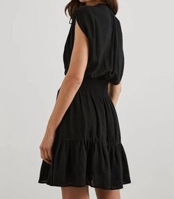 Style 1-4053449417-1691 Rails Black Size 16 Sleeves Mini V Neck Cocktail Dress on Queenly