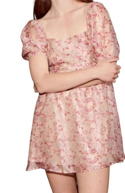 Style 1-4145862250-74 LUCY PARIS Pink Size 4 Floral 1-4145862250-74 Cocktail Dress on Queenly
