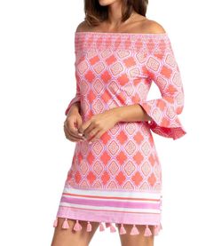 Style 1-468009529-149 Cabana Life Pink Size 12 Mini Cocktail Dress on Queenly