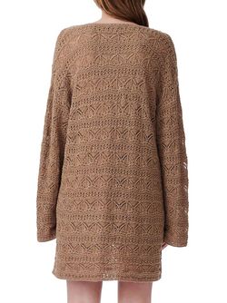 Style 1-489896322-74 IRO Brown Size 4 Mini Long Sleeve V Neck Sleeves Cocktail Dress on Queenly