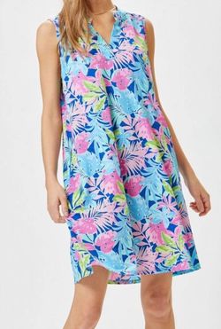 Style 1-2623100722-2454 Dear Scarlett Blue Size 24 Polyester High Neck Cocktail Dress on Queenly