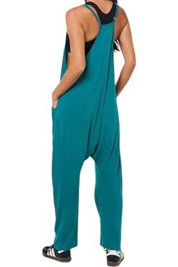 Style 1-3353400278-149 BUCKETLIST Green Size 12 Free Shipping V Neck Jumpsuit Dress on Queenly