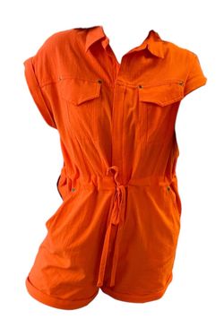 Style 1-38083551-892 Ces Femme Orange Size 8 Tall Height Floor Length 1-38083551-892 Jumpsuit Dress on Queenly