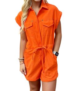 Style 1-38083551-892 Ces Femme Orange Size 8 Tall Height Floor Length 1-38083551-892 Jumpsuit Dress on Queenly