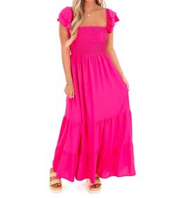 Style 1-3028947943-1464 Ces Femme Pink Size 28 Plus Size Straight Dress on Queenly